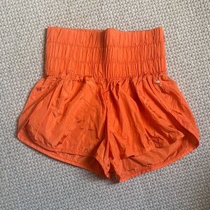 Free People High-Waist Orange Women’s Shorts